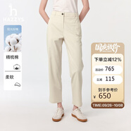 哈吉斯（HAZZYS）女裝 直筒通勤休閑褲ATDSP0CAX02 乳白色IV 40(160/72A40)