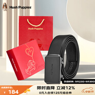 暇步士（Hush Puppies）皮帶男腰帶牛皮自動(dòng)扣商務(wù)休閑褲帶精致禮盒裝生日禮物送男友 