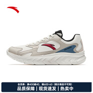 安踏（ANTA）云海跑鞋男鞋跑步鞋運動(dòng)鞋休閑鞋 象牙白/素霧灰/迷迭藍-1 39