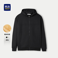 海瀾之家（HLA）針織外套男款【曾舜晞同款】落肩寬松毛衣男春秋 黑色A3 M 170/88AM推薦125~136斤