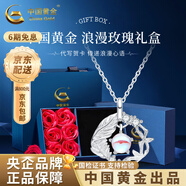 中國(guó)黃金（CHINA GOLD）藍(lán)桉與鳥(niǎo)純銀項(xiàng)鏈女生2025新款吊墜輕奢情人節(jié)生日禮物送女友老婆 （刻字/代寫(xiě)賀卡）藍(lán)桉與鳥(niǎo)項(xiàng)鏈【玫瑰禮盒】