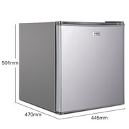 TCL冰箱小型單開(kāi)門(mén)迷你型家用宿舍公寓冷藏制冷冰箱辦公室節能省電白色7檔溫度可調輕音 BC-48H