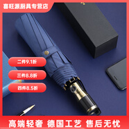 何佳功【高端輕奢】德國(guó)高端全自動(dòng)雨傘男士商務(wù)加固結(jié)實(shí)抗風(fēng)大號(hào) 813藍(lán)色