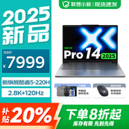 聯(lián)想小新Pro14筆記本電腦 2025補(bǔ)貼20%酷睿5 可選 14英寸高性能輕薄本辦公學(xué)生設(shè)計(jì)手提本 酷睿5-220H 32G 1T 小新Pro14 IPS全高清屏 精裝升級(jí) 滿血顯卡