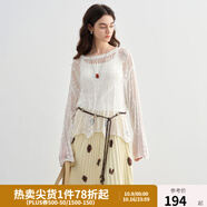 獨(dú)束大碼女裝波西米亞風(fēng)甜美百褶半身裙夏季新款高腰顯瘦法式半裙 梔子白-上衣 XL （尺碼：3）