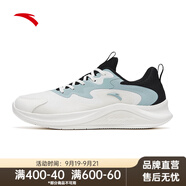 安踏氫跑GZ|男鞋運(yùn)動鞋跑步鞋男士夏季新款網(wǎng)面透氣超輕跑鞋 【漫步】象牙白/黑/灰霧藍(lán)5573-1 44.5 (男10.5)