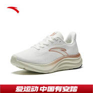 安踏（ANTA）輕云2丨跑步鞋女網(wǎng)面透氣運動鞋輕便軟底耐磨休閑鞋女 紙莎白/玫瑰金-4 36 （女5.5）