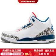 JordanAJ3retrotrueblue潮流中幫復古籃球鞋男款白藍色2016年版 44