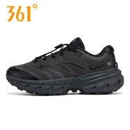 361°行山運動(dòng)鞋女鞋戶(hù)外登山徒步鞋361度防滑耐磨休閑鞋春季582533303 黑炭灰/曜石黑 37