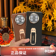 圣曼帝華為mate x6手機殼華為x6折疊屏保護套新款 [尊貴黑]頭層牛皮-中軸全包-腕帶