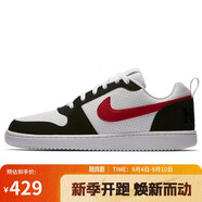 耐克NIKE男休閑鞋COURT BOROUGH新年紅運動(dòng)鞋838937-102黑白/紅41