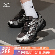 美津濃（MIZUNO）【SPEED 2K】千禧復古跑鞋男女同款運動(dòng)鞋緩震舒適透氣跑步鞋 19/夜鈦灰 38 (240mm)