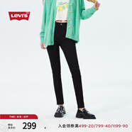Levi's李維斯女士復(fù)古721高腰緊身鉛筆褲經(jīng)典美式黑色窄版牛仔褲 黑色 24 (26)
