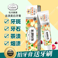 黑妹植物酵素去漬美白牙膏清新薄荷味亮白去黃口臭口苦清潔口氣 去漬美白165g【1支送1刷】 100g