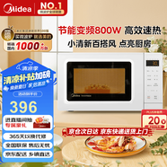 美的（Midea）變頻小清新微波爐 液晶屏幕 磨砂面板 小型20L家用 匠心工藝（PM2002）