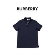 BURBERRY博柏利巴寶莉夏季新款男運(yùn)動(dòng)潮流短袖T恤polo衫80843991 藍(lán)色 L