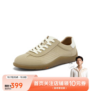 拔佳休閑鞋男2025夏通勤軟底德訓運動(dòng)鞋EYR30BM5 杏色 40