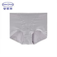 安莉芳女士棉質(zhì)高腰束身褲甜美蕾絲收腹提臀三角褲1710節日禮物 灰色LGY 1條 S