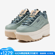 斐樂（FILA）女鞋老爹鞋Disruptor破壞者2代厚底運動鞋防水臺復(fù)古時尚5FM00704 301 ICEBERG GREEN 夏日清爽綠色 35.5 碼=US5