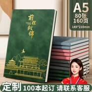 名遇筆記本子a5加厚日記本高顏值記事本男女生商務辦公會議記錄皮面本 10本裝-100本起訂/咨詢客服