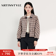 ARTiSSTYLE斯玳女裝 時(shí)尚格紋短款外套AS1913309-078 格紋 40
