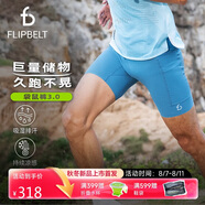 Flipbelt飛比特男士袋鼠褲3.0緊身壓縮褲跑步透氣吸濕排汗 冰河藍(lán) M 