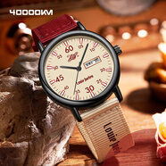 四萬(wàn)公里學(xué)生手表男女同款初高中生考試專(zhuān)用石英表復古工裝風(fēng)生日禮物元旦
