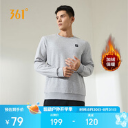 361°衛(wèi)衣男士秋冬季加絨保暖圓領(lǐng)套頭運動休閑外套上衣652344801D-7