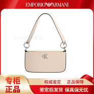 Calvin Klein【七夕禮物】通勤包翻蓋手提單肩斜挎包生日禮物送女友情人女包 DH3237-280杏仁黃色