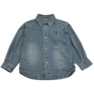 凱文家童裝2025年春季男童中大童韓版牛仔外套兒童休閑外套 藍(lán)色現(xiàn)貨 碼/cm 120