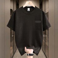 費(fèi)洛仕歐洲站輕奢高品質(zhì)潮流修身短袖羊毛衫男2025秋冬新款歐貨圓領(lǐng)毛衣 2502深咖 4XL (185-200斤)