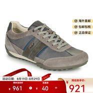 健樂(lè )士（GEOX）百搭款百搭鞋子男鞋時(shí)尚舒適板鞋休閑風(fēng)運動(dòng)球鞋灰七夕情人節禮物 灰色 45