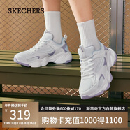 斯凱奇（Skechers）老爹鞋2025夏季新款女鞋低幫綁帶透氣舒適休閑運(yùn)動(dòng)鞋117685