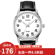 卡西歐（CASIO） 卡西歐(CASIO)男表休閑簡約石英皮帶手表學(xué)生腕表商務(wù)送男友禮物 MTP-1303L-7B