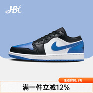 耐克（NIKE）【潮】Air Jordan aj1板鞋男女情侶款低幫透氣休閑輕便運動籃球鞋 553560/553558-140 藍白 43