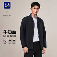 HLA海瀾之家?jiàn)A克男輕商務(wù)經(jīng)典系列印花外套行政夾克