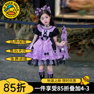 G.DUCKKIDS庫洛米衣服女童兒童連衣裙夏季洛麗塔公主裙生日裙子春秋圣誕服裝 228款裙子+項鏈發(fā)箍襪子 100 建議身高90-100cm3-4歲