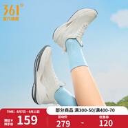 361度跑步鞋女運(yùn)動(dòng)鞋夏季飛魚(yú)4透氣緩震耐磨鞋子女體測(cè)女鞋 羽毛白 35