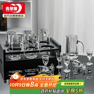 青蘋果白酒杯分酒器套裝 一口杯小酒杯刻度12件套家用飯店用