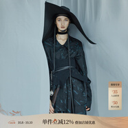 日著（rizhuo）【紐約時(shí)裝周】日著原創(chuàng)設(shè)計(jì)秋冬季新款寬松配裙子外搭腰封女 客路黑 62cm