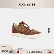 蔻馳（COACH）男士男鞋CITYSOLE運(yùn)動(dòng)鞋板鞋平底鞋休閑鞋通勤鞋舒適百搭輕奢 馬鞍棕色 40.5