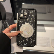 之宋鈴蘭花兔子適用蘋果16pro相框精孔手機殼iphone15防摔oppo華為11 黑色GH9077鈴蘭花兔子y093 iPhoneX