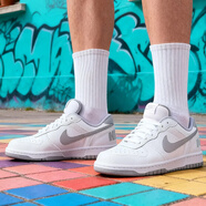 耐克（NIKE）官方 男鞋 25秋冬款輕便透氣運動(dòng)休閑小白鞋耐磨減震低幫滑板鞋男 BIG/狼灰色【曬圖返10】 44.5 碼(內長(cháng)285mm)