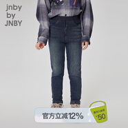 jnby by JNBY[加絨]江南布衣童裝秋彈力牛仔褲打底褲可外穿女童兒童1N8E11110 992牛仔蘭 130 cm