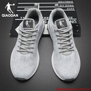 喬丹運動(dòng)鞋男鞋軟底跑步鞋2025秋冬季新款黑色皮面防水輕便休閑鞋子男 淺灰/巖石灰【網(wǎng)面】 44