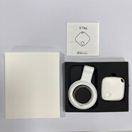 小米鍋巴findmy查找airtag適用于iOS手機(jī)防丟器藍(lán)牙寵物追蹤智能防丟定位器 白色+白盒eva+說明書+硅膠套鑰匙圈(Stag定