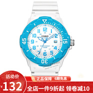 卡西歐（CASIO） 卡西歐(CASIO)手表 女生運(yùn)動(dòng)系列橡膠帶石英學(xué)生表樹脂皮帶手表 白盤白色橡膠帶LRW-200H-2B
