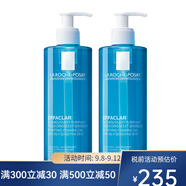 理膚泉（LA ROCHE-POSAY）清痘凈膚舒緩潔面啫喱 兩瓶 400ml