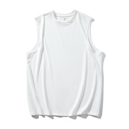 以純（YISHion）cleanfit水洗牛仔褲夾克男女款秋季穿搭一整套美式高街vibe直筒褲 白色【背心內搭】 M (建議) 100-115斤