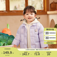 巴拉巴拉童裝兒童羽絨服女童嬰兒男童寶寶外套2024可愛(ài)時(shí)尚萌208424107224